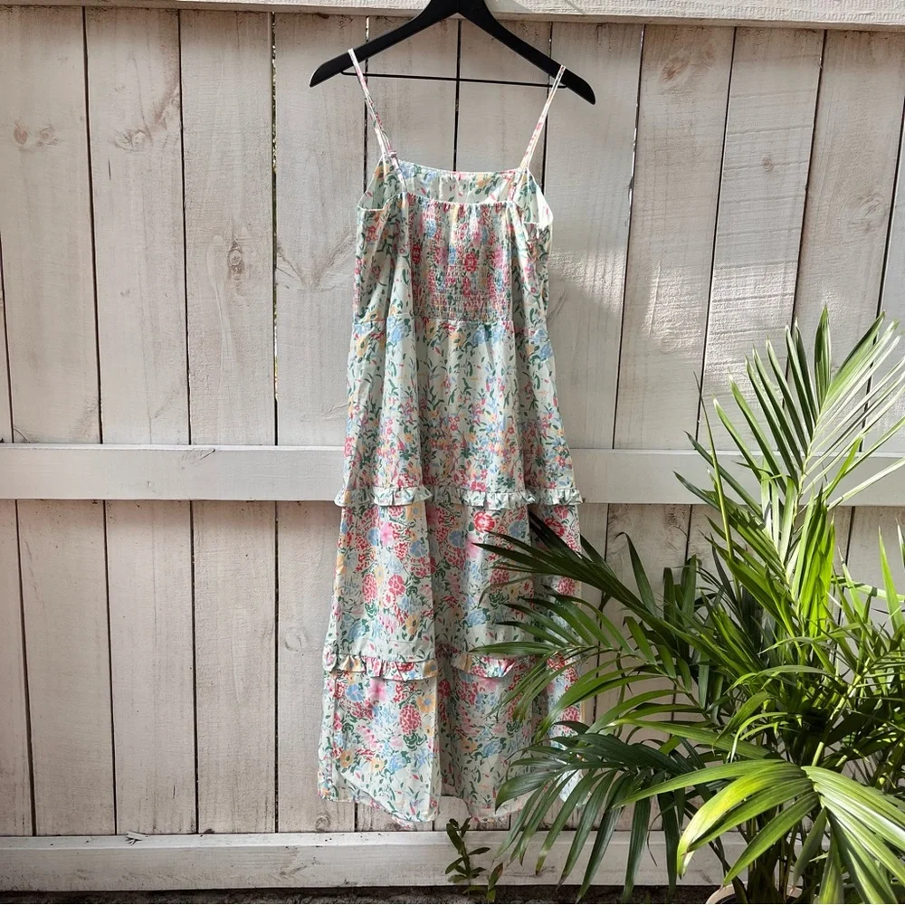 Pink Ripple Maxi Dress - Picture 3 of 4